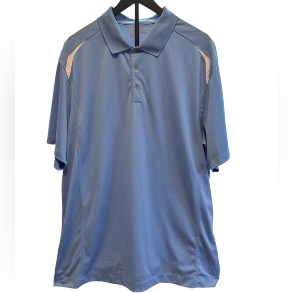 Nike Blue Tour Performance Short Sleeve Dry Fit Golf Polo Size XXL - Picture 2 of 8